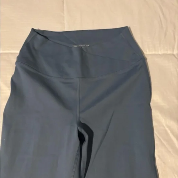 Yogalicious Blue Flare Pants with High-Rise Waistband - Picture 2 of 3